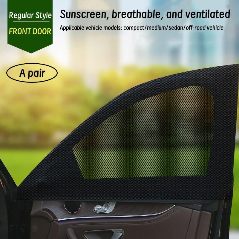 Сетка от комаров на окно автомобиля, Сетка для защиты от солнца, Защита от солнца, Дышащая вентиляционная шторка, Защитное оборудование для автомобиля