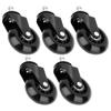 5x Silicone Rubber Swivel Office Chair Casters 11mm