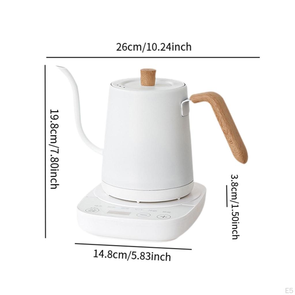 Электрический чайник с гусиным носом для пуровера, кофе для дома, кемпинга