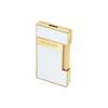 S.t. Dupont 25 Slimmy Lighter New Logo White Lacquer Golden