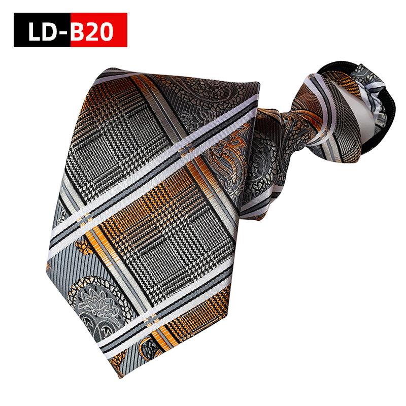 8 см полиэстер мужской галстук на молнии, легко затягивается