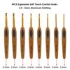 8Pcs Mix Size 2.5mm-6mm Crochet Hook Knit Weave Yarn Craft Knitting Needle Plastic Handle Knitting Hooks Needles Tools Christmas