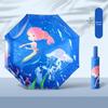 Детский милый принт Автомобильный безопасный зонт от отскока с защитой от УФ-лучей, складной