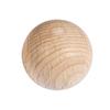 Raw Wood Balls, Undrilled, 45mm, 2 Pcs