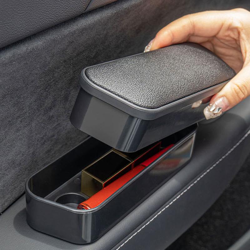 SEAMETAL Car Door Armrest Support Pad Adjustable Height Elbow Rest Box Universal Auto Door Organizer Interior Arm Rest Box Pad