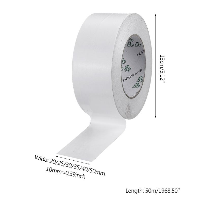 Двусторонний клейкий скотч для гольф-грипов, 50 м, 20/25/30/35/40/50 мм