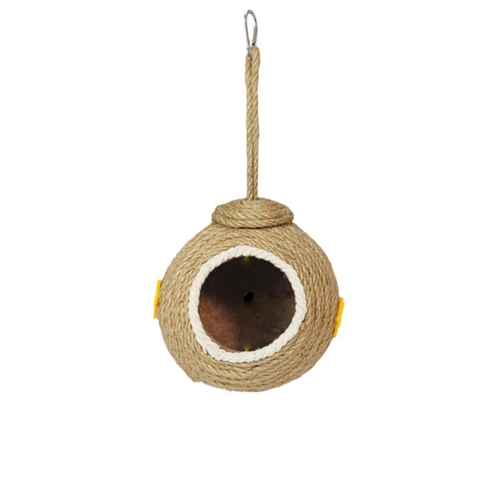 Comfortable Coconut Husk Bird Cages Bite Resistant Bird House Bird Supplies Hamster Bed Garden