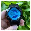 Casio Серия G-SHOCK Серия YOUTH Флуоресцентный синий цвет Цвет Модный и динамичный Многофункциональный Спортивный Водонепроницаемый Кварцевый механизм GA-110B-1A2PR