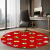 Mario Printed Round Rug Carpet Chair Rug Area Rug Entryway Doormats,for Office Chair Living Room Bedroom Kitchen Room.