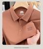 Jovo summer cool feeling business casual breathable commuting short sleeved polo shirt with no trace antibacterial properties