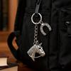 Yousheng Horse Head Keychain Smooth Touch Key Holder Backpacks Wallets Key Chain Decorative Pendant Key Accessory