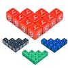 Цифровые игральные кости D6, 6-гранный кубик, 16 мм, акрил, 10 шт., для игрового стола в карточной игре в покер