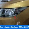 Накладки на фары "реснички" для Nissan Qashqai 2014 2015 2016 2017 Хромированная полоса на фару Декоративная накладка Внешние аксессуары