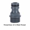 4PCS Plastic Garden Hose Nipple Quick Release G1/2 Male Thread Connector  Water Hose Connection