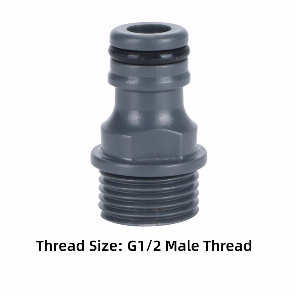 4PCS Plastic Garden Hose Nipple Quick Release G1/2 Male Thread Connector  Water Hose Connection