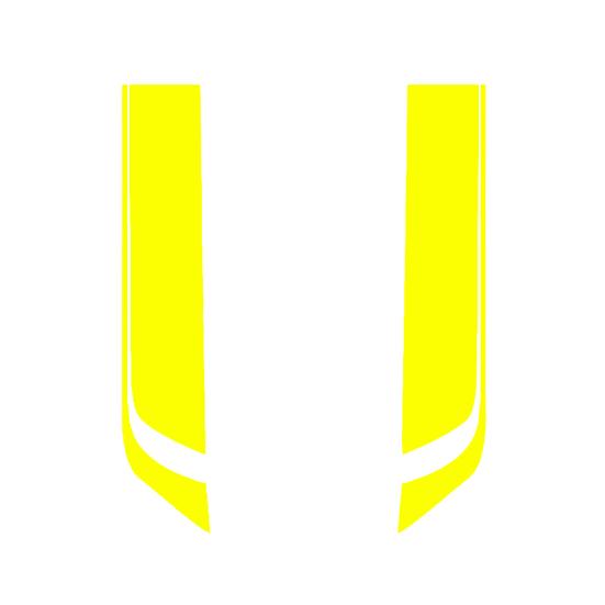 2шт гоночный автомобиль спортивные полосы капот наклейки водонепроницаемые наклейки DIY украшения