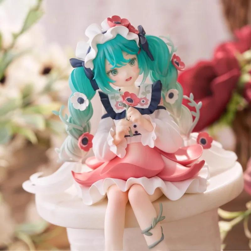 Оригинальная фигурка аниме FuRyu Hatsune Miku Flower Fairy, игрушки, ПВХ модель, коллекция, экшн-фигурка, кукла, подарок