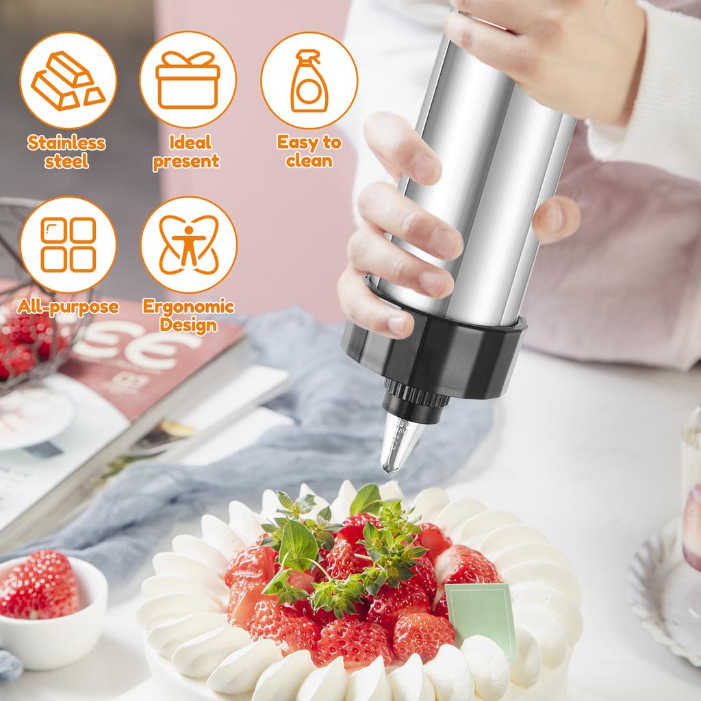 Набор для пресса для печенья Пресс для печенья из нержавеющей стали Набор для украшения Эргономичная машина для прессования печенья Портативный пресс для приготовления печенья для выпечки