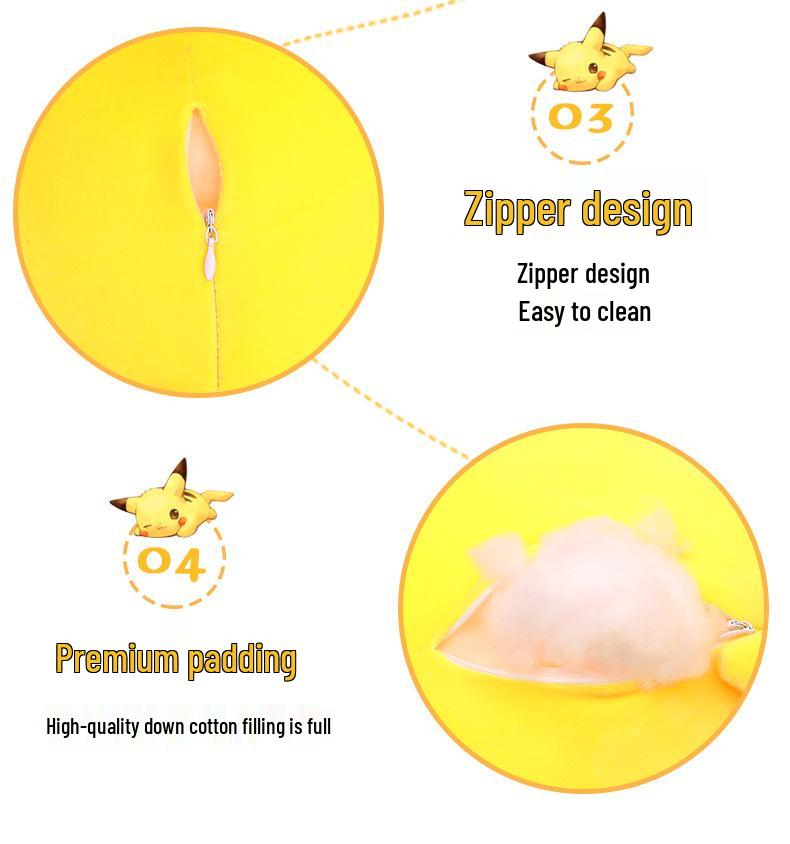 Bowtie Pikachu Plush Toy: Birthday Gift & Sleep Comfort Pillow