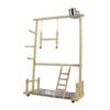 Wooden Bird Playground Parakeet Playpen Ladder Exercise Perch Play Birds Chew Toys for Cage
