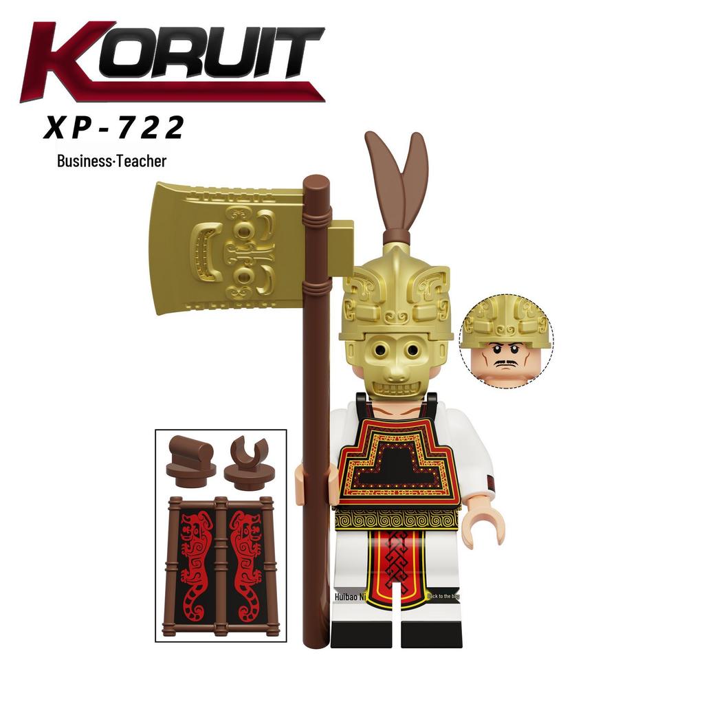 Фигурки воинов династий Шан и Чжоу из строительных блоков Серия KT1097 XP716-723 Игровой набор