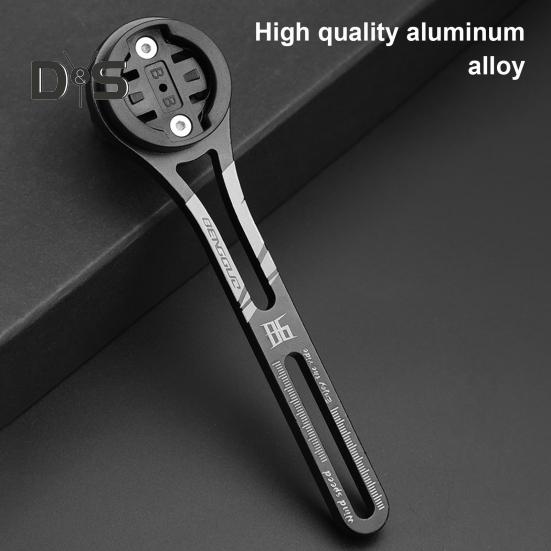 Переднее крепление для велосипеда, кронштейн из алюминиевого сплава со сменной базой для велокомпьютера, регулируемое интегрированное переднее крепление для велосипеда для Garmin Edge