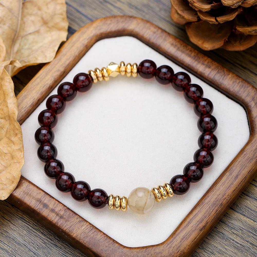 Кристаллический браслет тигровый глаз эластичный браслет из бисера оптовая продажа натуральный камень экспорт ювелирные изделия бисер браслет