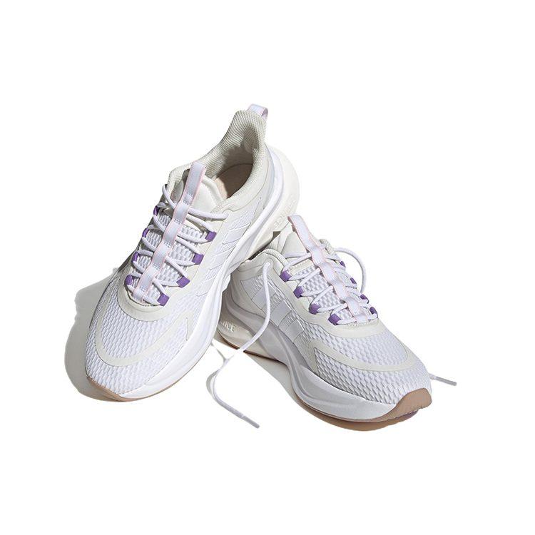 adidas Женские Alphabounce+ 'White College Purple' Женские HP6150