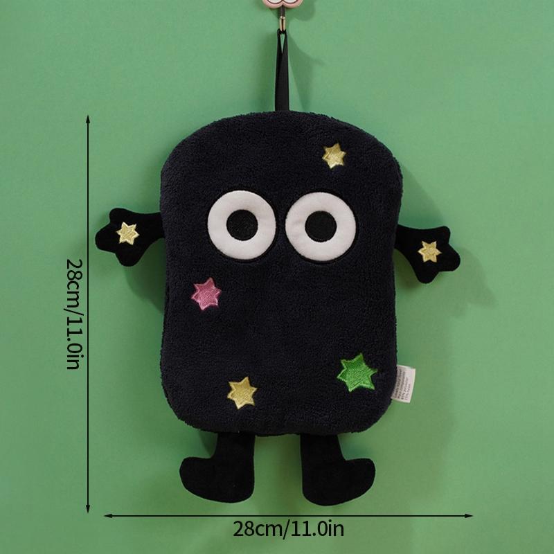 Cute Cartoon Hand Towel Hanging Towels Double-thickness Hand Towels for Bathroom Kitchen Interesting Children's Towels