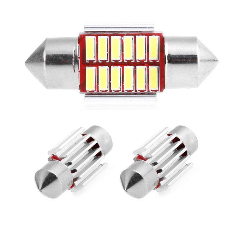 2 шт. 31 мм 4014 12Smd C5W автомобильный светодиодный светильник Canbus купольная внутренняя лампа для чтения