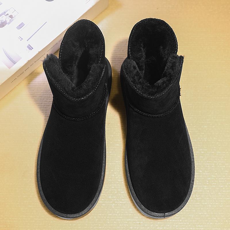 Зимняя пара больших размеров, модная, легкая, толстая и теплая, с плюшевой высокой хлопковой обувью и зимними ботинками 36-45
