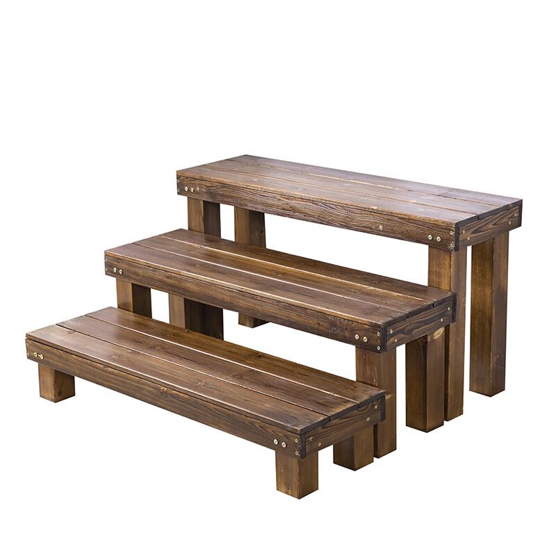 Bamboo Ladder Flower Pot Stand