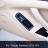 Декоративные наклейки из углеродного волокна для Porsche Panamera 2010-2016 Интерьер Центральная консоль Выпускная накладка Аксессуары для центральной консоли