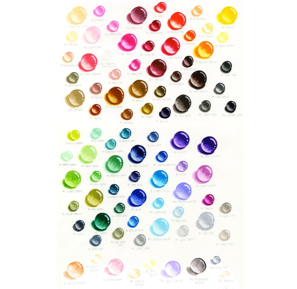 Kuretake ZIG Clean Color Real Brush 90 Pen, Colors, RB-6000AT/90V