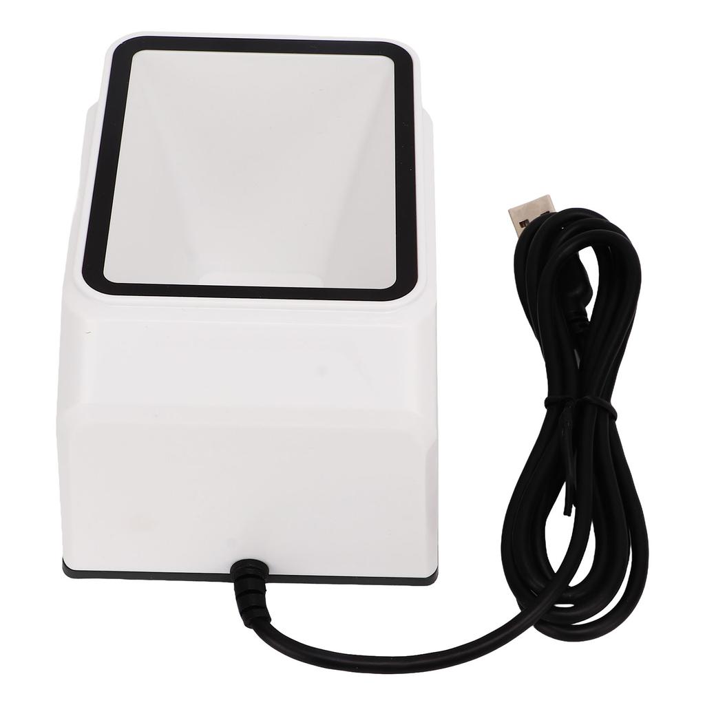 Barcode Scanner 1D 2D Ultra Decoding Quick Response Automatic QR Scanner for Mobile Payment White