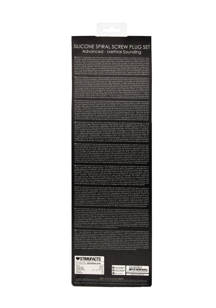 Set of 4 Rods for Urethra Sporal Screw 30cm - Diameters from 7 To 10mm