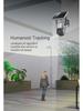 White Solar-Powered 360° WiFi Camera: 1080P Full-Color Night Vision