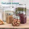 Food-Grade Transparent Storage Jar - Thickened, Moisture & Dust-Proof, Fresh-Keeping Kitchen Grain Container.