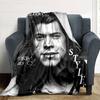 Harry Styles Fashion Flannel Blanket Super Soft Warm Cozy Blanket For Sofa Bed Office Travel Allseason Home Decor Gift