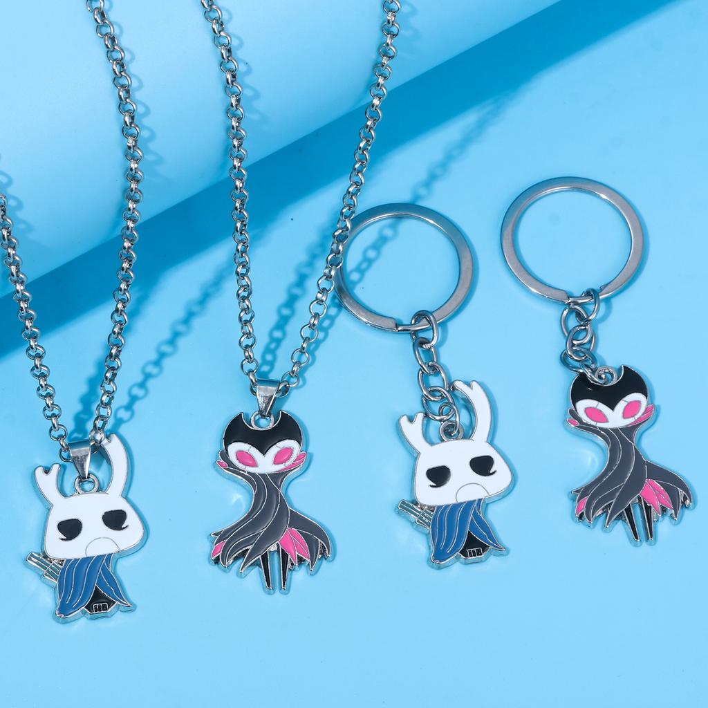 Игровой брелок Hollow Knight Мастер Театра Гримма Металлический брелок-подвеска Игровой периферийный аксессуар Украшение Универсальный брелок-подвеска