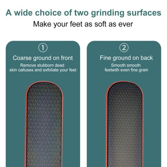 Nanoglass Foot File Callus Remover Double-Sided Foot Grinder for Smooth Feet Wet/Dry Use Pedicure Tool Easy To Clean Foot Scrubber