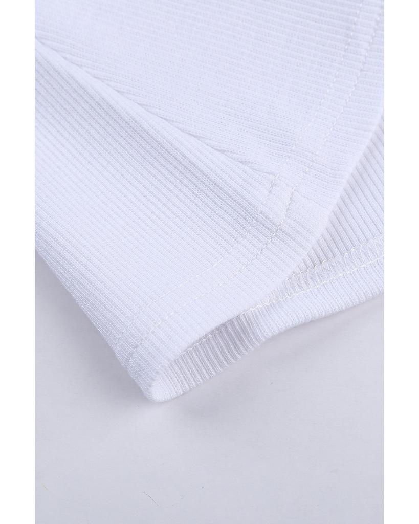 Azura Exchange Белая ребристая майка