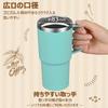 Livole Vacuum Insulated Stainless Steel Coffee Mug, Keeps Hot or Cold, 600ml Large Capacity, with Lid, Tumbler, Travel Mug, Handle, Large Double-Walle