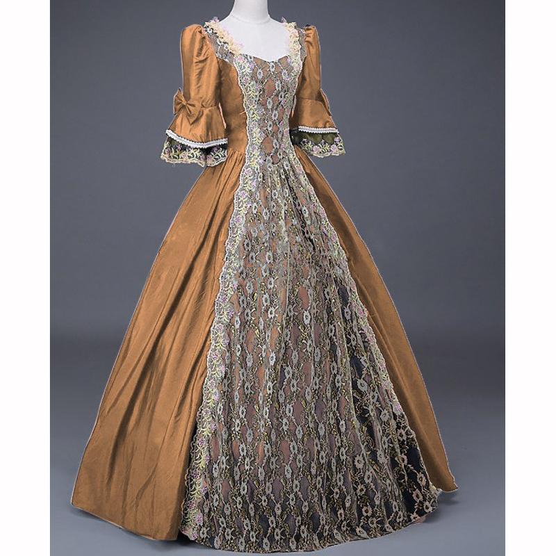 Женское средневековое платье эпохи Возрождения для бала, вечеринки, макси, длинное, платья для косплея на Хэллоуин, Vestidos