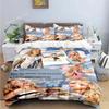 Singer Girls S-Sabrina Carp Bedding Set Printed Duvet Cover Sheet Pillowcase Soft Quilt Cover Full Queen King Size Luxury Gift