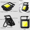 Super Bright Mini COB Keychain Portable light Flashlight Portable Lamp with Magnet USB Charging Waterproof Lighting Camping Lamp