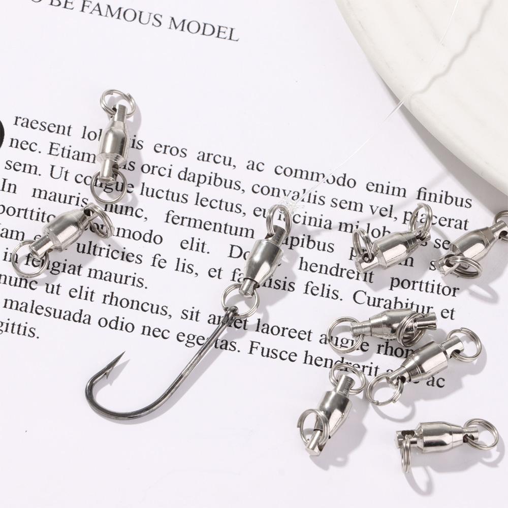 0# до 4# Высококачественный цельный кольцевой подшипник для рыбалки, поворотный шарнирный соединитель, прочный шар