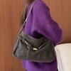 Сумка через плечо с утонченным дизайном для стиля business casual, Однолямочная сумка с дизайном под мышку, Сумка-ведро
