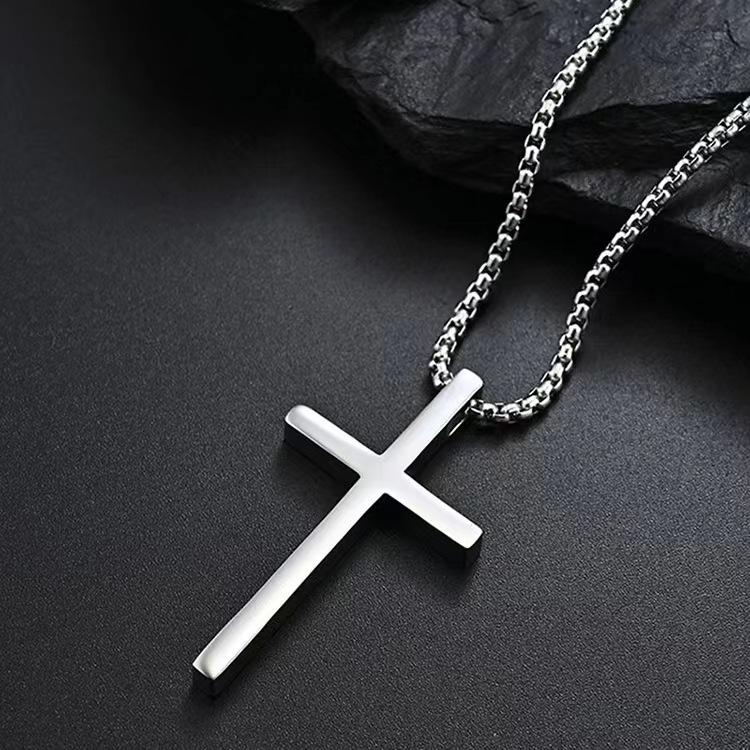 Summer Black Rhinestone Cross Jesus Pendant Choker Necklace for Women Punk Vintage Double Layers Chain Neck Boho Jewelry