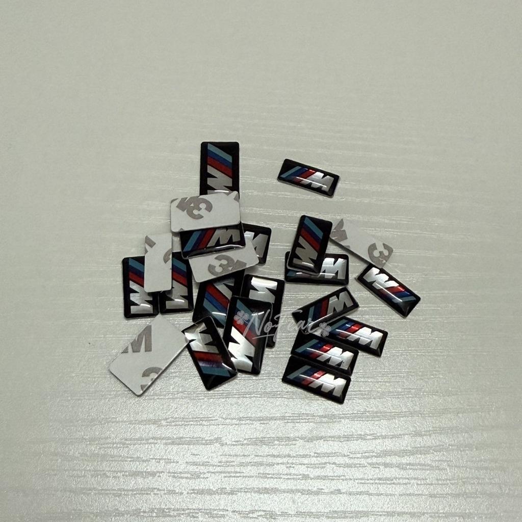 kyapx5 For M Logo 4/8pcs Car Steering Wheel Sticker Hub Decoration Decals Lables For BMW M F31 F34 F32 E52 E53 E60 E90 E91 E92 E93
